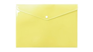 Teczka kopertowa A4 BIURFOL tworzywo sztuczne kol. żółty pastelowy TKP-04-03