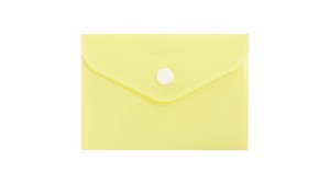 Teczka na zatrzask A7 BIURFOL PASTEL tworzywo sztuczne kol. żółty KPP-A7-03