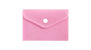 Teczka na zatrzask A7 BIURFOL PASTEL tworzywo sztuczne kol. różowy KPP-A7-01