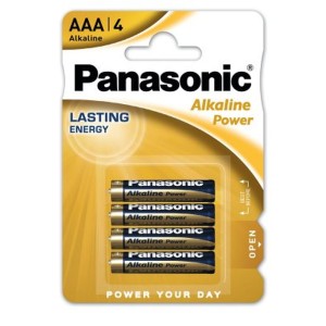 Bateria alkaliczna LR03 (AAA) PANASONIC 1,5V blister zawiera 4 szt.