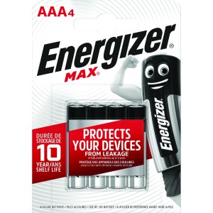 Bateria alkaliczna LR03 (AAA) ENERGIZER Max 1,5V blister zawiera 4 szt. EN-426687