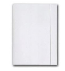 Teczka z gumką A4 BARBARA papierowa kol. biały bezkwasowa 250g 821003