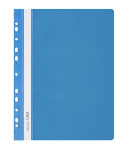 Skoroszyt oczkowy A4 BIURFOL plastikowy kol. niebieski twardy ST-02-03
