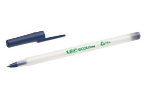Długopis olejowy zwykły BIC Round Stic Eco kol. niebieski kol. obudowy przezroczysty 1mm 8932402