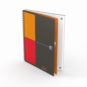 Kołonotatnik A5+ kratka 80 kartek OXFORD NOTEBOOK okładka karton twarda wielokolorowy 100101849