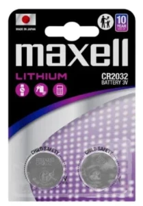 Bateria litowa CR2032 MAXELL 3V blister zawiera 2 szt.