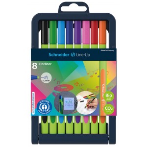 Cienkopis SCHNEIDER LINE-UP wielokolorowy 0,4mm 8 szt. stojak SR191098