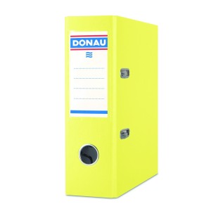 Segregator z mechanizmem A5 75mm DONAU MASTER PP kol. żółty 3905001PL-11