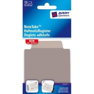 Zakładki indeksujące 76,2 x 88,9mm tworzywo AVERY ULTRA TABS wielokolorowy 10 zakładek 8356