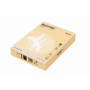 Papier kolorowy A4 80g 500 arkuszy MAESTRO kol. mocna wanilia pastel, ircha CH32