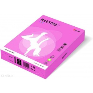 Papier kolorowy A4 80g 500 arkuszy MAESTRO kol. różowy neonowy NEOPI