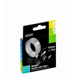 Taśma biurowa klejąca dwustronna GRAND NANO 15mm x 3m grubość 1mm 130-1955