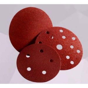 Dysk ścierny 3M CUBITRON II Hookit 950U rzep 15 otworów 152mm nasyp P60+ kol. czerwony LD861A