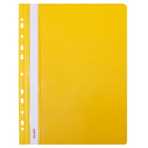 Skoroszyt oczkowy A4 BIURFOL plastikowy kol. żółty twardy ST-02-04