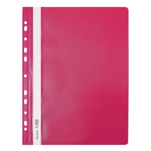 Skoroszyt oczkowy A4 BIURFOL plastikowy kol. różowy twardy ST-02-10