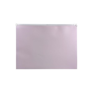 Teczka na suwak A4 BIURFOL MORANDI tworzywo sztuczne kol. szaro-różowy TSM-A4-01