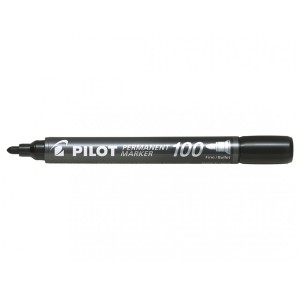 Marker permanentny PILOT SCA 100 końcówka okrągła 1mm kol. czarny SCA 100-B