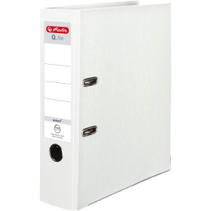 Segregator z mechanizmem A4 80mm HERLITZ Q.FILE PP kol. biały 11167079