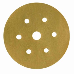 Dysk ścierny 3M Hookit 255P rzep 6 otworów 150mm nasyp P500 kol. żółty 63341 / 318P500