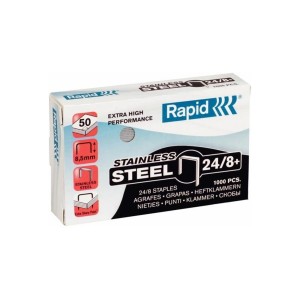 Zszywki 24/8+ super mocne RAPID Super strong 50 kartek kol. 5000 szt. 24860100
