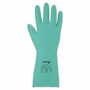 Rękawice ochronne ASATEX 3450-ECO kol. zielony rozmiar 9 chroniące przed chemikaliami 1 para