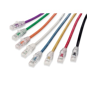 Kabel połączeniowy RJ45 / RJ45 1m MOLEX mix kolorów patchcord kat.6 [PCD-02001-0E/OJ/OC]