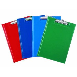 Deska A4 zamykana z 2 klipsami na krótkim i długim boku BIURFOL PP mix kolorów [5-KL-04-07-01]