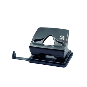Dziurkacz uniwersalny metal SAX 406 kol. czarny 30 kartek 2 dziurki [ISAX406-05]