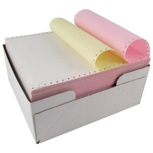 Papier składanka 12" x 250 x 1+2 SAMIN DRUK 600 składek kolor [S-331-A]