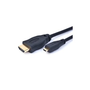 Kabel monitorowy Gembird HDMI/HDMI Micro, 1.8m pozłacane końcówki [CC-HDMID-6]