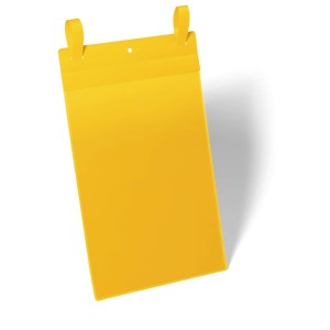 Kieszeń magazynowa z paskami montażowymi A4 DURABLE kol. żółty pionowe 50 szt. [175004]