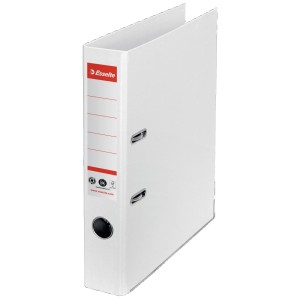 Segregator z mechanizmem ekologiczny A4 50mm ESSELTE karton kol. biały [627577]
