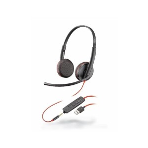 Słuchawki nauszne przewodowe z mikrofonem USB PLANTRONICS C3225 kol. czarny [209747-101]