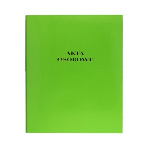 Teczka na akta osobowe z ringami A4 BARBARA tworzywo sztuczne kol. zielony [18223]