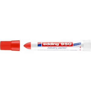 Marker przemysłowy w paście EDDING E-950 końcówka okrągła 10mm kol. czerwony [4-950002]