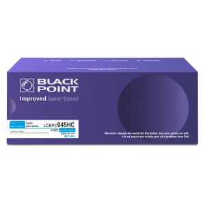 Toner BLACK POINT LCBPC045HC do Canon CRG-045HC / 1245C002 cyan 2200 str.