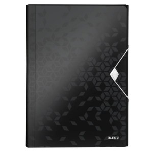 Teczka harmonijkowa 6 przegródek A4 LEITZ WOW tworzywo sztuczne kol. czarny [45890095]