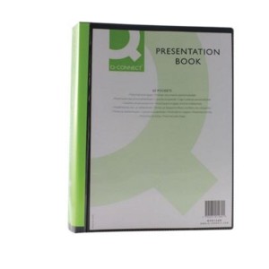 Teczka ofertowa 60 wkładów A4 Q-CONNECT tworzywo sztuczne kol. czarny [KF01269]