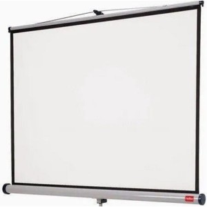 Ekran mobilny manualny płótno kol. biały 150 x 150cm (1:1) NOBO Tripod Mobile Screen White ***wymaga trójnogu*** [33938477]