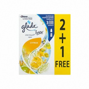 Wkład zapachowy do odświeżacza BRISE GLADE ONE TOUCH Cytrusowy cytrusowy 3 x 10ml mini spray
