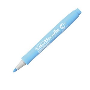 Marker permanentny TOMA ARTLINE Decorite końcówka okrągła 1mm kol. niebieski pastelowy [AR-033]