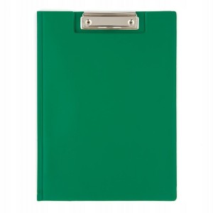 Deska A4 zamykana z klipsem na krótkim boku BIURFOL PVC kol. ciemnozielony [KH-04-07]