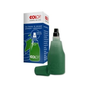 Tusz do pieczątek gumowych 25ml COLOP kol. zielony