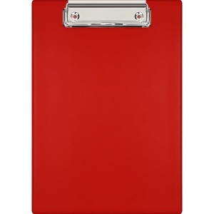 Deska A5 niezamykana z klipsem na krótkim boku BIURFOL PVC kol. czerwony [KH-00-04]