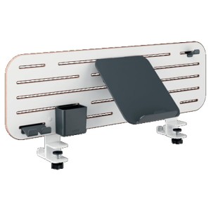 Organizer na akcesoria mocowany do biurka LEITZ ERGO kol. biały z uchwytem na laptopa [65490000]