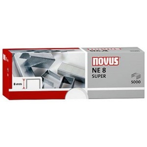 Zszywki 8mm do zszywacza elektrycznego NOVUS NE8 40 kartek kol. srebrny 5000 szt. [042-0002NO]