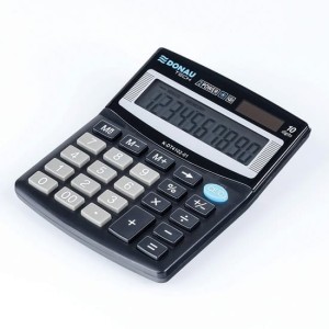 Kalkulator biurowy DONAU TECH kol. czarny 10 cyfrowy [K-DT4102-01]
