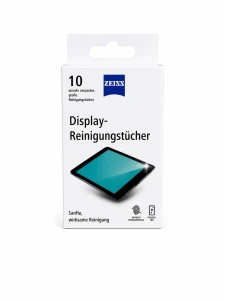 Chusteczki / ściereczki do czyszczenia ekranów nasączane ZEISS saszetki 10 szt. ZS581999
