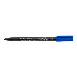 Foliopis permanentny STAEDTLER LUMOCOLOR 317 końcówka M 0,8-1mm kol. niebieski [S-317-3]
