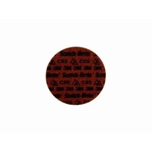 Dysk ścierny 3M SCOTCH-BRITE PN-DH rzep/nakrętka 125mm x 22mm włóknina CRS kol. bordowy